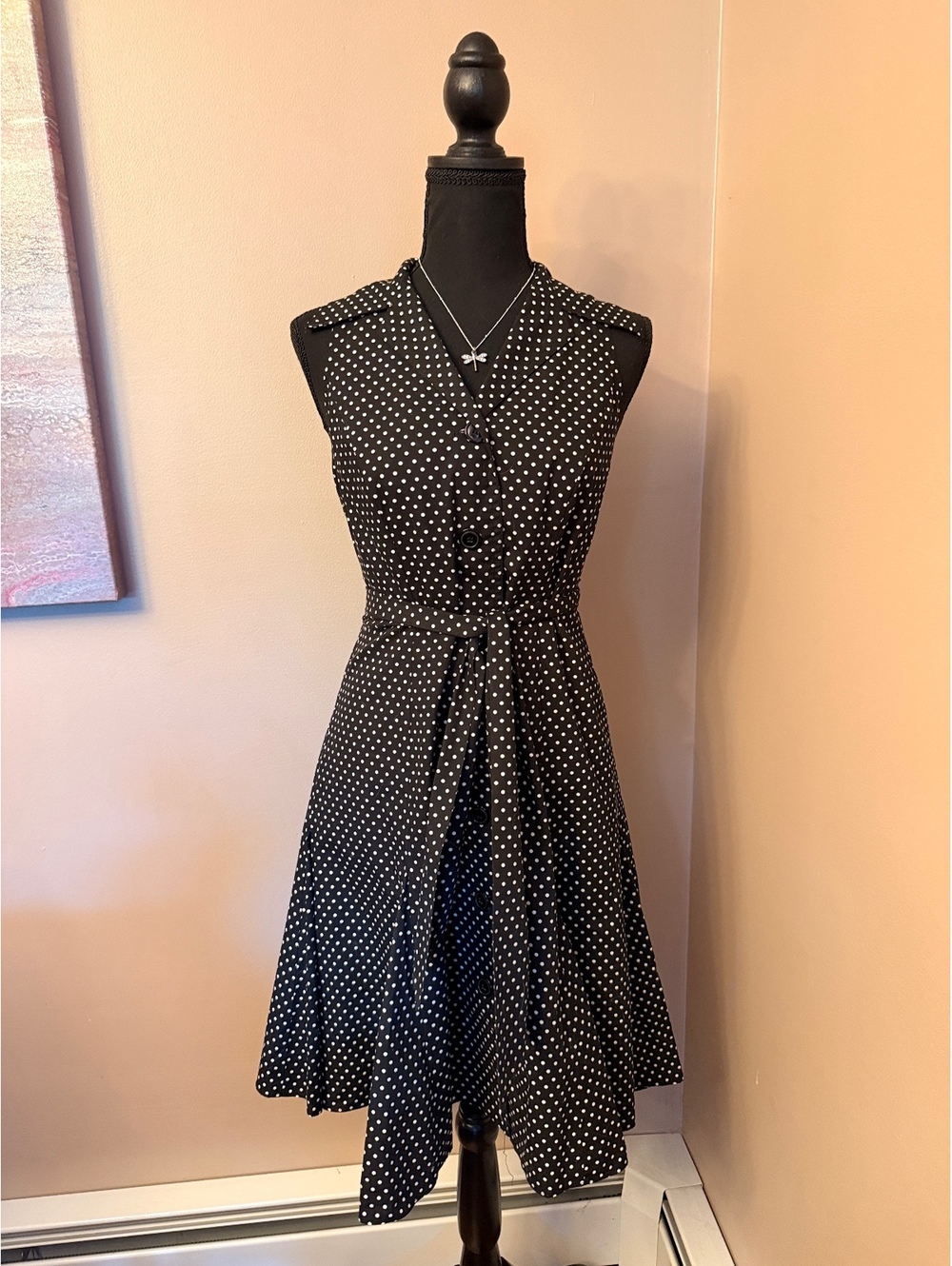 Vintage Talbots Polka Dot Dress Size 2
